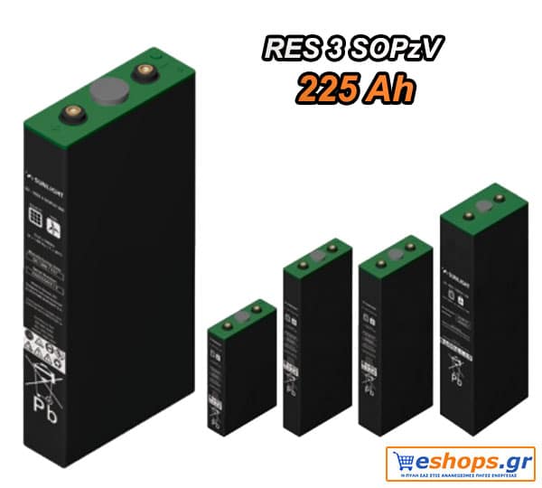 3 SOPzV 225Ah /C120 Μπαταρία  βαθειάς εκφόρτισης