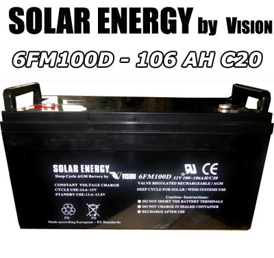 FM100D /106AH C20 AGM-VRLA Battery