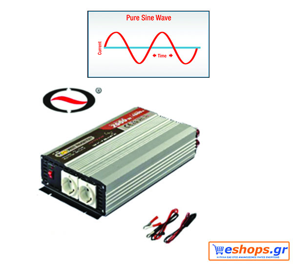 INVERTER ΚΑΘΑΡΟΥ ΗΜΙΤΟΝΟΥ 2000Watt 24V DC-Οικονομικός