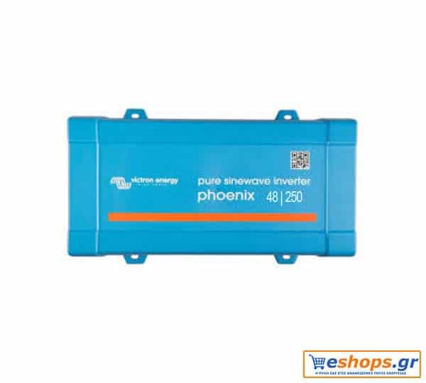Victron Phoenix Inverter 48/250 VE.Direct Schuko* - 48V Inverter 200W Καθαρού Ημιτόνου για Φωτοβολταϊκά
