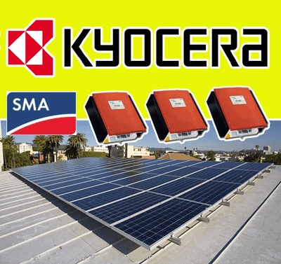 Kyocera+3 SMA inverters-10kw