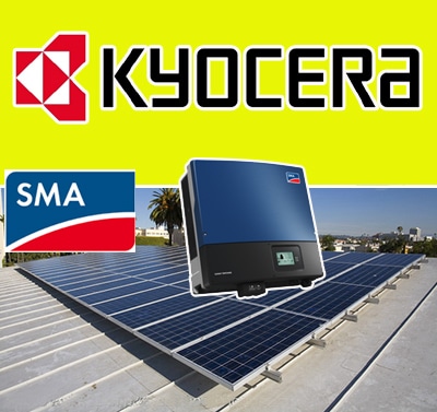 Kyocera + 1 SMA inverter-10kw