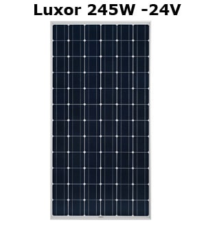  Φωτοβολταϊκό πάνελ - πλαίσιο Luxor 245W - 24V πολυκρυσταλλικό