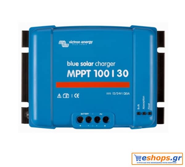 Victron BlueSolar MPPT 100/30  - Ρυθμιστής Φόρτισης 30A-MPPT για Φωτοβολταϊκά-Ανεμογεννήτριες