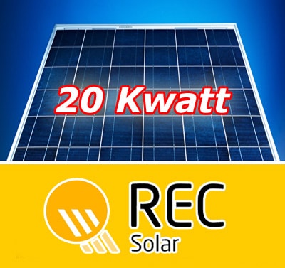 20kw Φωτοβολταικά πάρκα με Rec Solar 230 watt