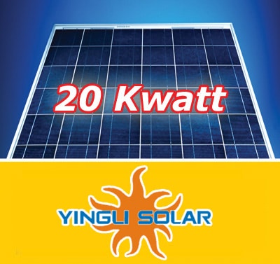 20kw Φωτοβολταικό πάρκο με Yingli 230 watt