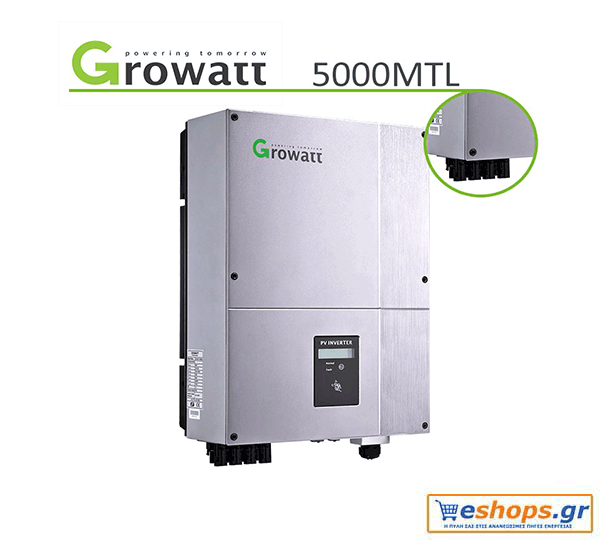 Inverter Δικτύου Growatt 5000MTL-S 5300W 230V 2MPPT