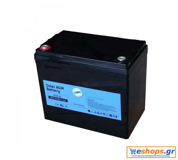 Μπαταρία βαθιάς εκφόρτισης ECO SUN  ECOAGM 65Ah, C-100/12V