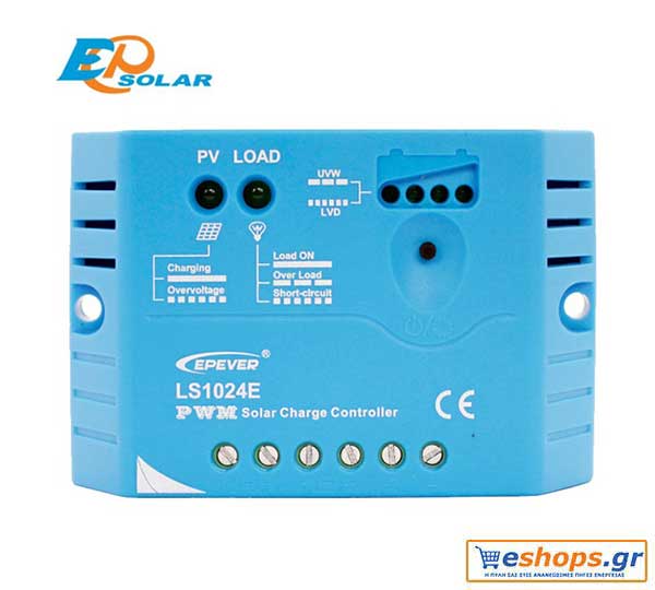 Ρυθμιστής φόρτισης 10A/12V PWM  Epsolar / EPEVER LS1012E 10A