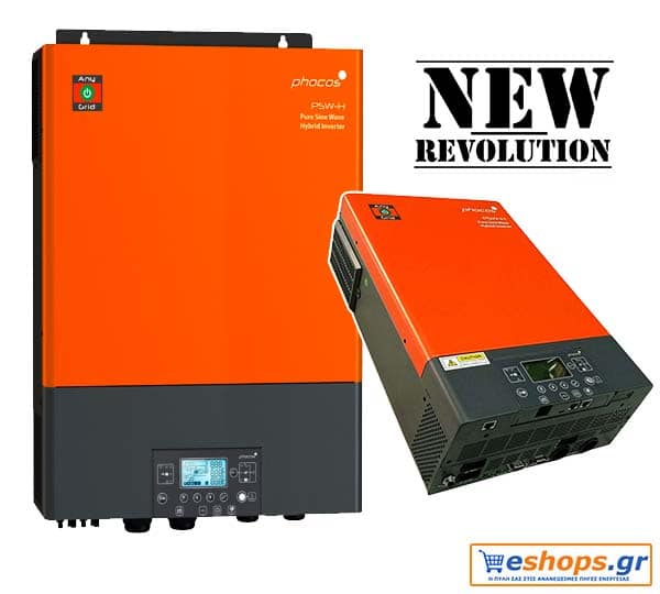 PHOCOS PSW-H-3000W / 24V ΥΒΡΙΔΙΚΟΣ INVERTER Any Grid Γερμανίας